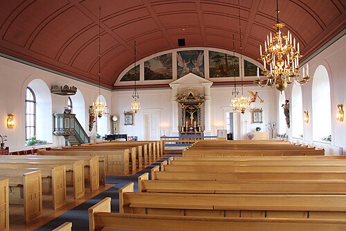 Ränneslövs kyrka, interno