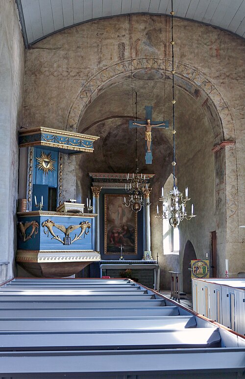 Resmo kyrka, intérieur