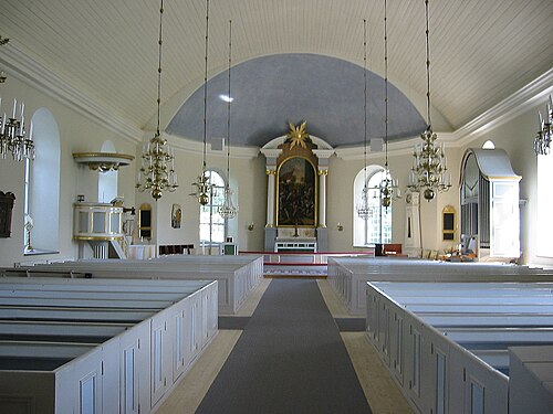 Bäckebo kyrka, interno