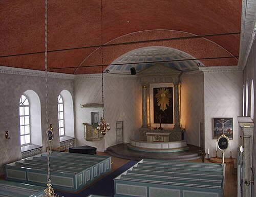 Transtrands kyrka, interno