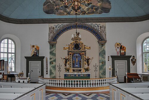 Slätthögs kyrka, interno