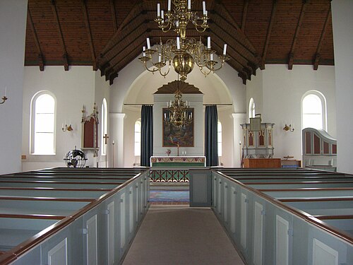 Håstads kyrka, interno