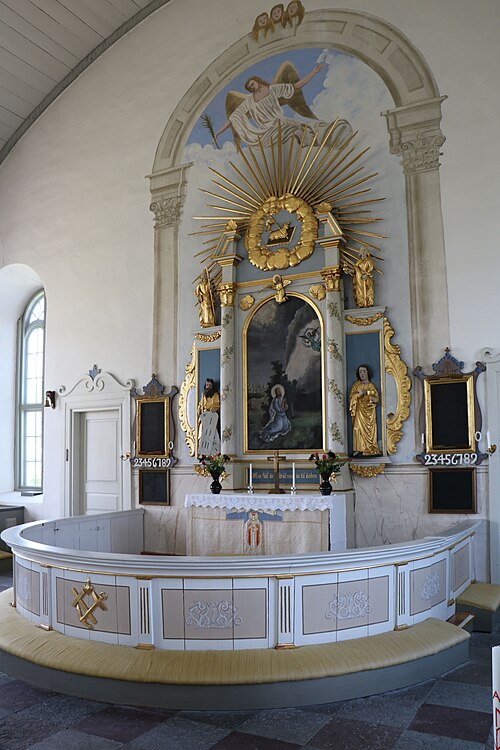 Alböke kyrka, interno