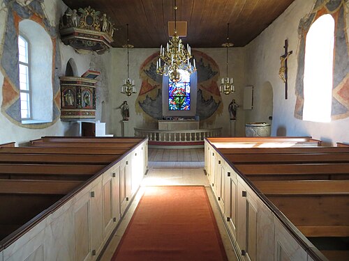 Ödestugu kyrka, intérieur