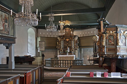 Partille kyrka, interno