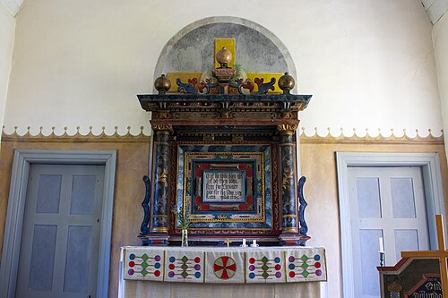Viklau kyrka, interno