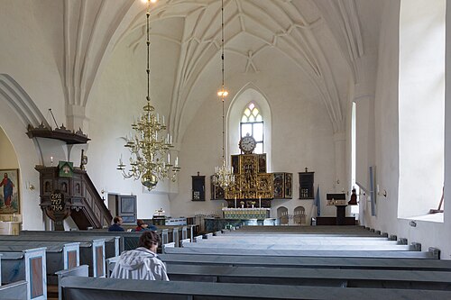 Möklinta kyrka, intérieur