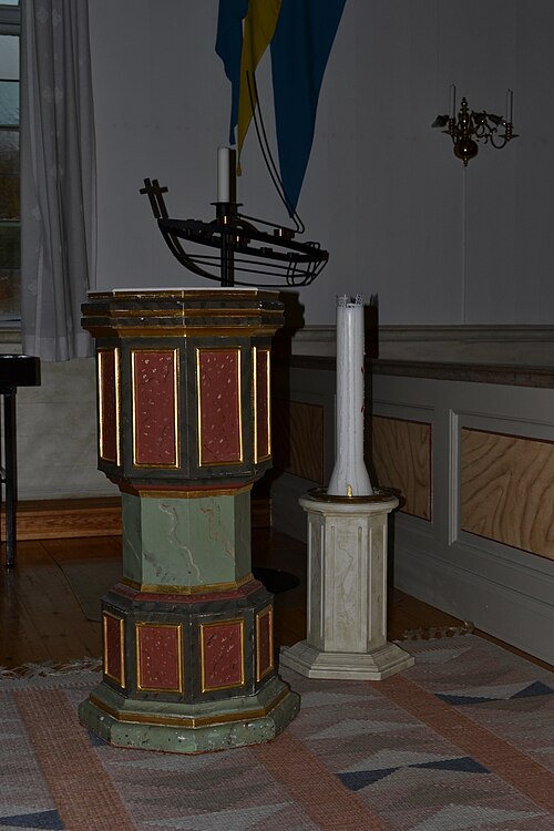 Träslövsläge kyrka, intérieur