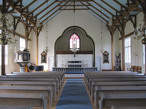 Aneboda kyrka, interno