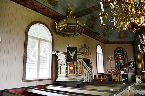 Grönahögs kyrka, interno