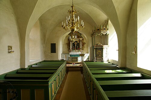 Marka kyrka, interno