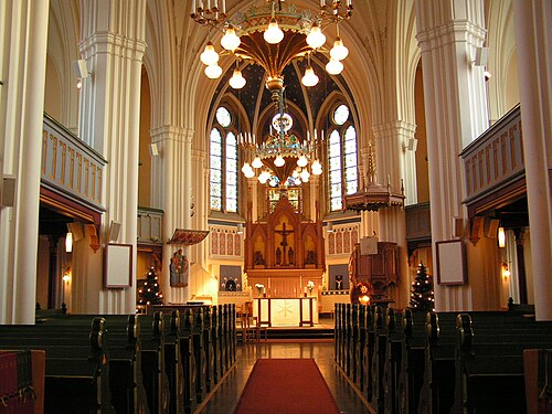 Umeå stads kyrka, interno