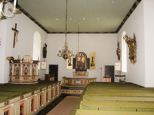 Grevbäcks kyrka, interno