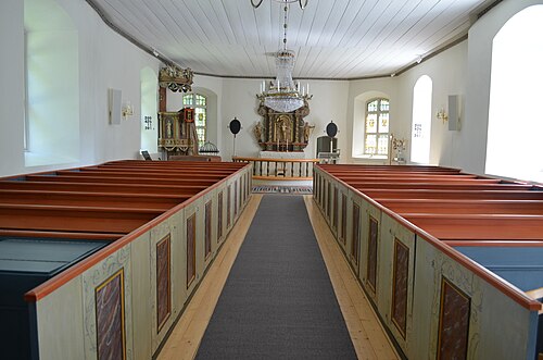 Vads kyrka, interno