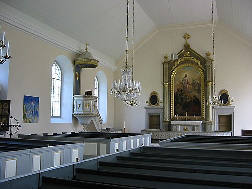 Varv och Styra kyrka, intérieur