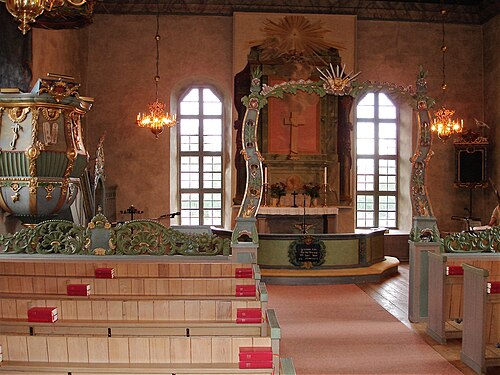 Hede kyrka, intérieur