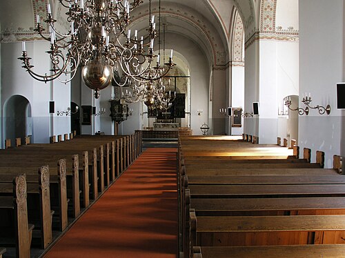 Valleberga kyrka, interno