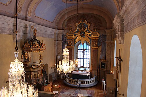 Tynderö kyrka, interno
