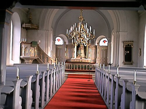 Västra Hoby kyrka, intérieur