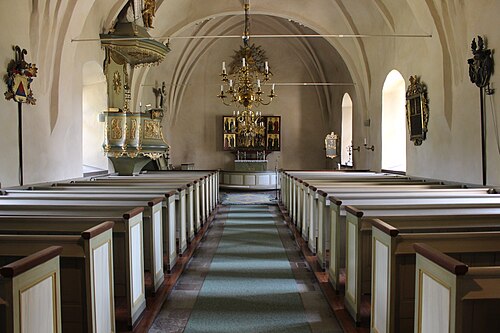 Frösunda kyrka, interno