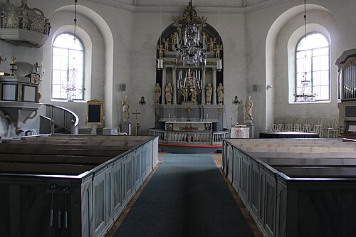 Järlåsa kyrka, interno