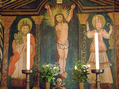 Hedareds stavkyrka, interno