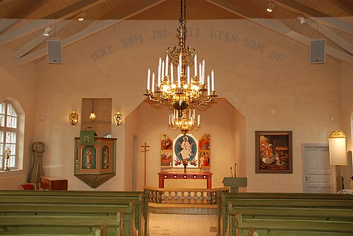 Antens kyrka, intérieur
