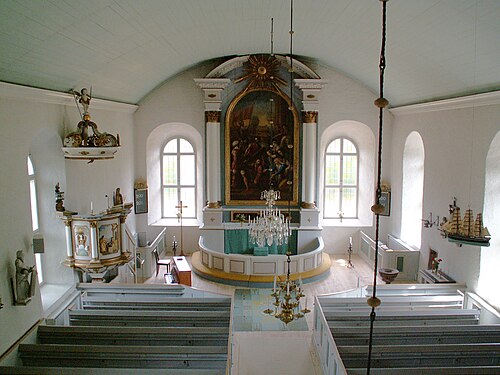 Långlöts kyrka, interno