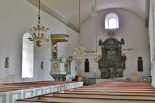 Halltorps kyrka, interno