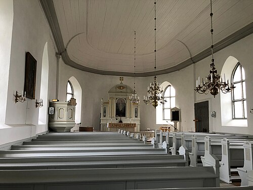 Skärvs kyrka, interno