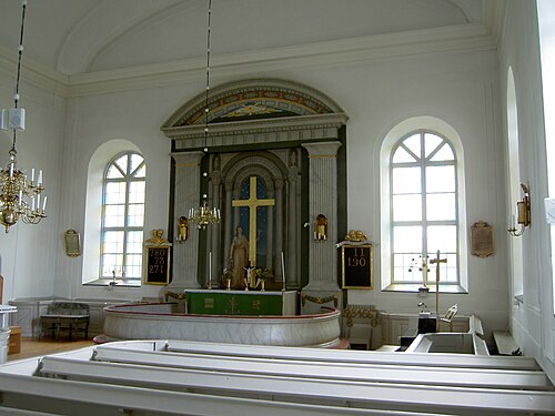 Jättendals kyrka, interno