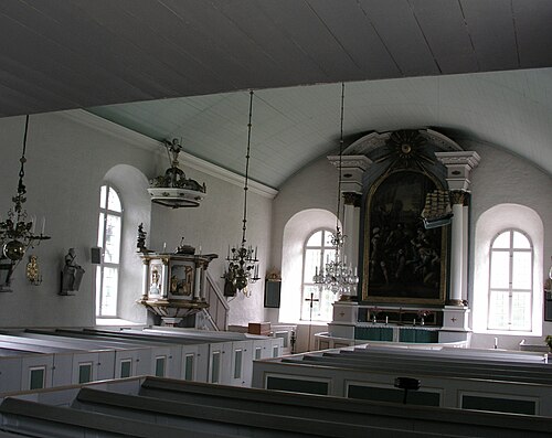 Långlöts kyrka, interno