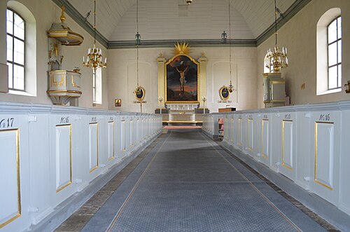 Vikingstads kyrka, interno