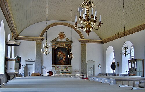 Långemåla kyrka, interno