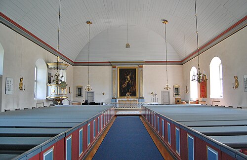 Skatelövs kyrka, interno