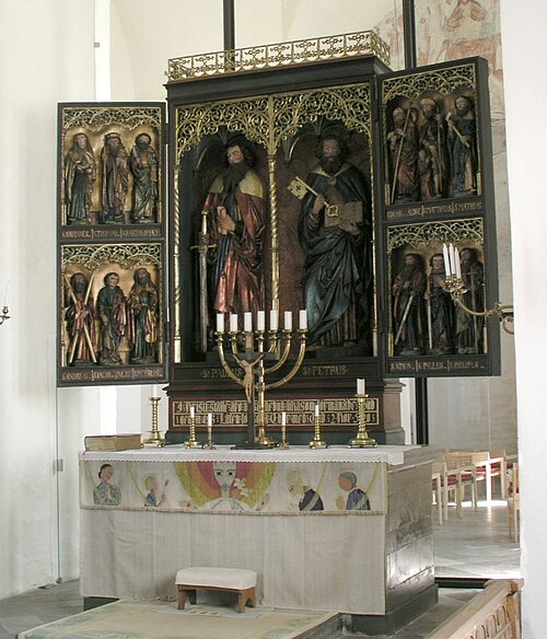 Valleberga kyrka, interno