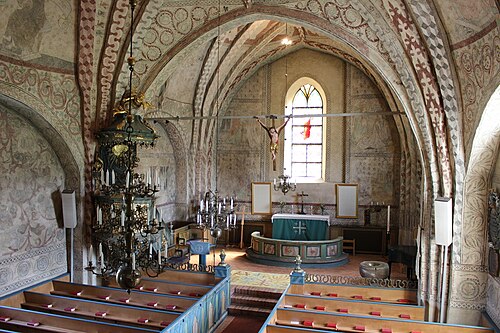 Vätö kyrka, interno