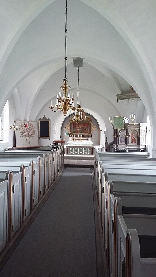 Norra Skrävlinge kyrka, interno