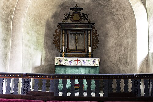 Akebäcks kyrka, interno