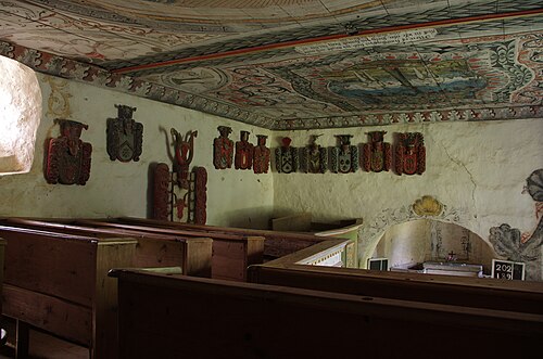 Suntaks gamla kyrka, interno