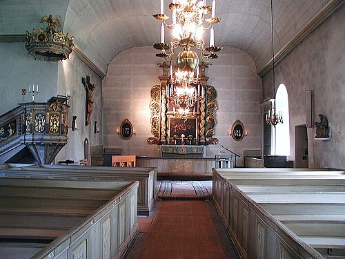 Åsbo kyrka, interno