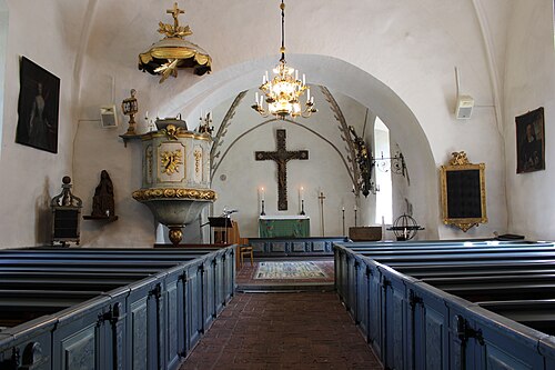 Össeby-Garns kyrka, interno
