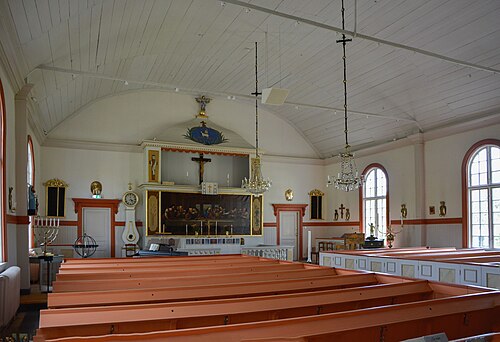 Gullabo kyrka, interno
