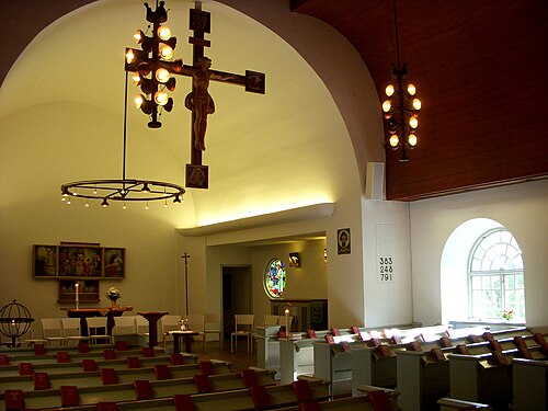 Stora Sköndals kyrka, intérieur
