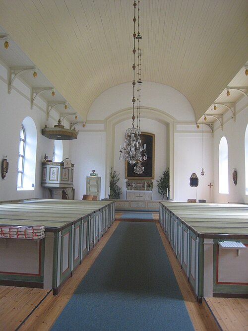 Utö kyrka, interno