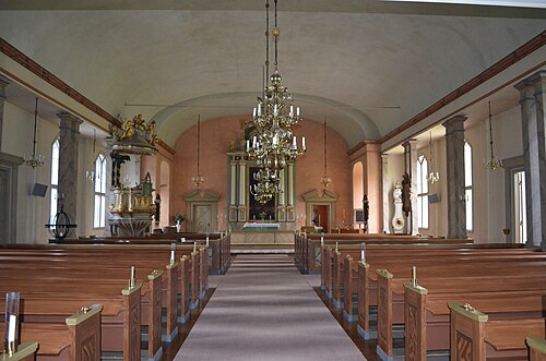 Mårdaklevs kyrka, intérieur