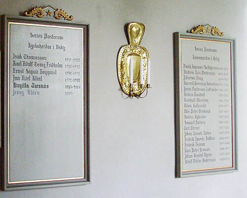Asby kyrka, interno