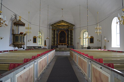 Askers kyrka, interno