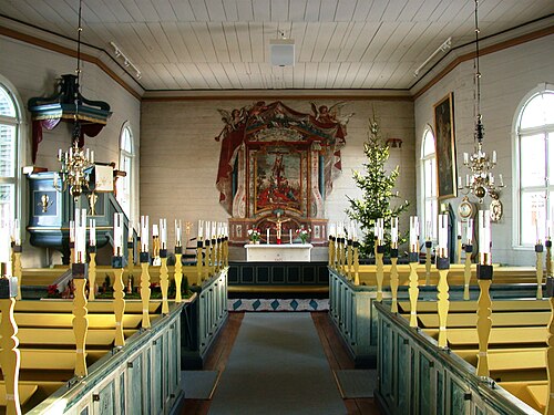 Kråksmåla kyrka, interno