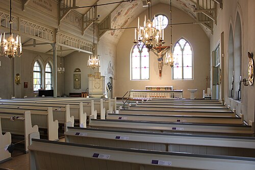 Duvbo kyrka, interno